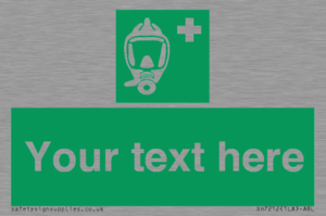 Custom sign safe condition Emergency escape breathing device